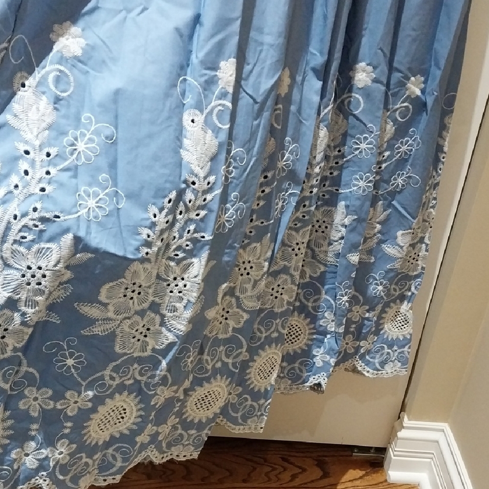 Nwt Xl Solitaire Blue and White Maxi Dress - Picture 10 of 15